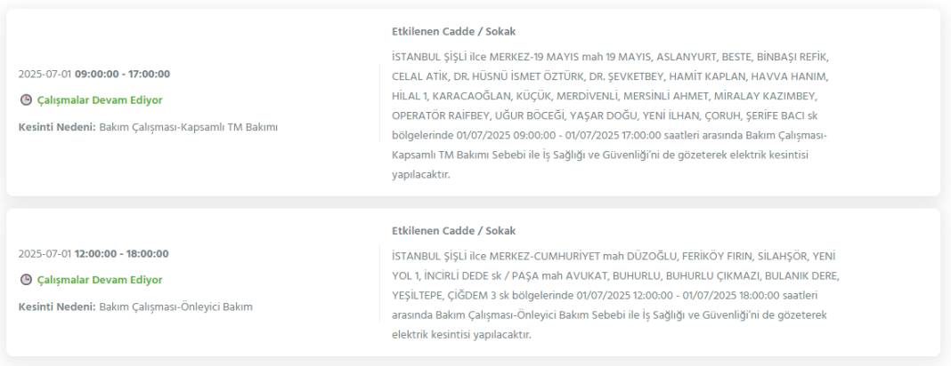 Bu geceden itibaren başlıyor: İstanbul'un 24 ilçesinde dev elektrik kesintisi 6